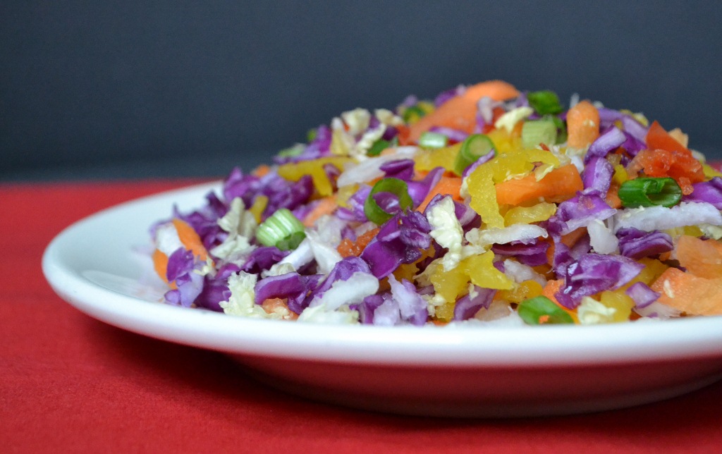 rainbow citrus slaw