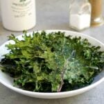 Baked kale chips are an easy side dish.