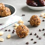 Edible peanut butter cookie dough bites are the best healthy snack!