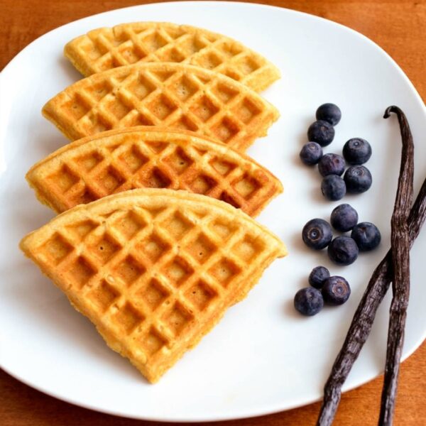 Vanilla Waffles Easy Healthy Breakfast Recipe for the Family