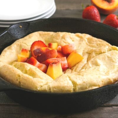 This gluten free Dutch baby is a quick, delicious breakfast!