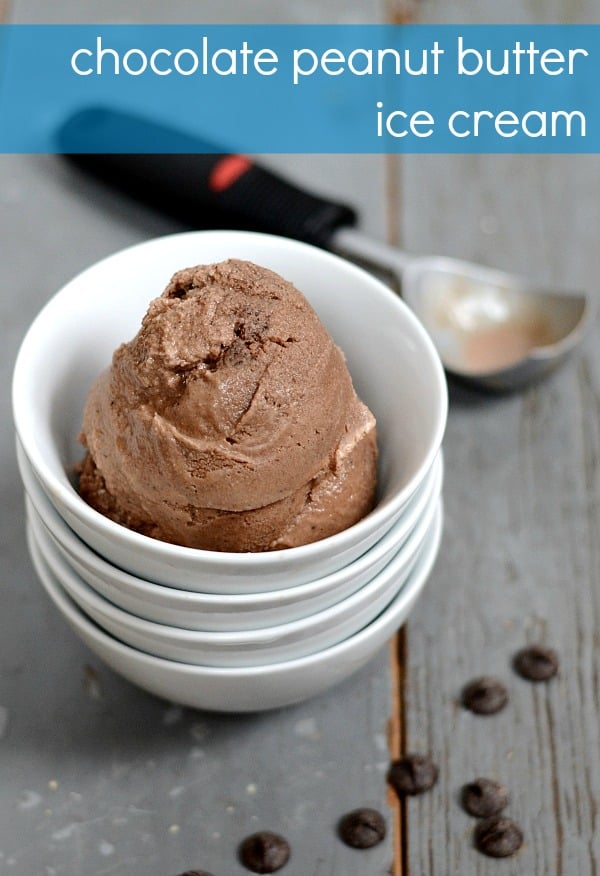 Homemade chocolate peanut butter ice online cream