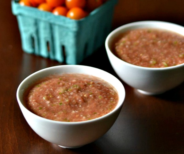 Gazpacho is such a delicious soup, and it's also frugal!