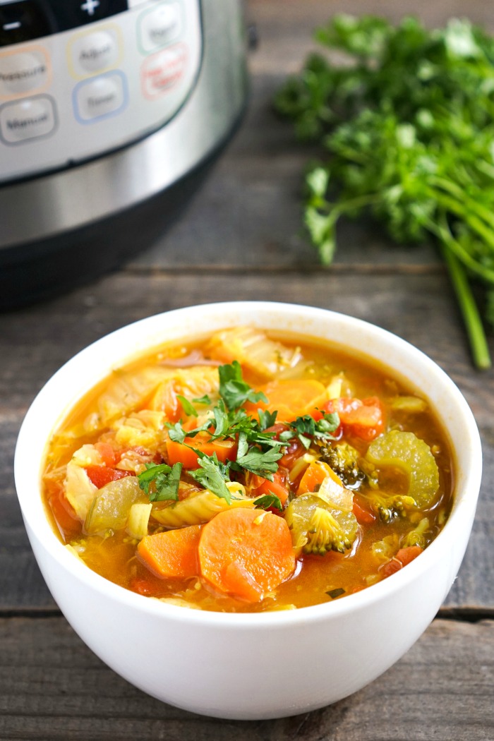 Instant Pot Detox Vegetable Soup - The Best Healthy Soup Recipe