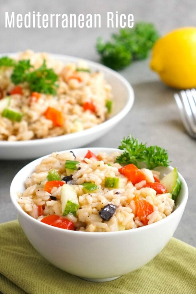 Mediterranean Rice (Instant Pot or Stove) - Real Food Real Deals