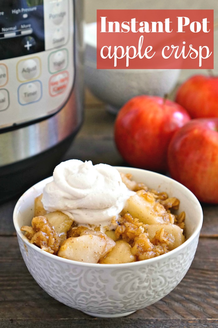 Instant Pot Apple Crisp (Vegan, Gluten Free) Real Food Real Deals