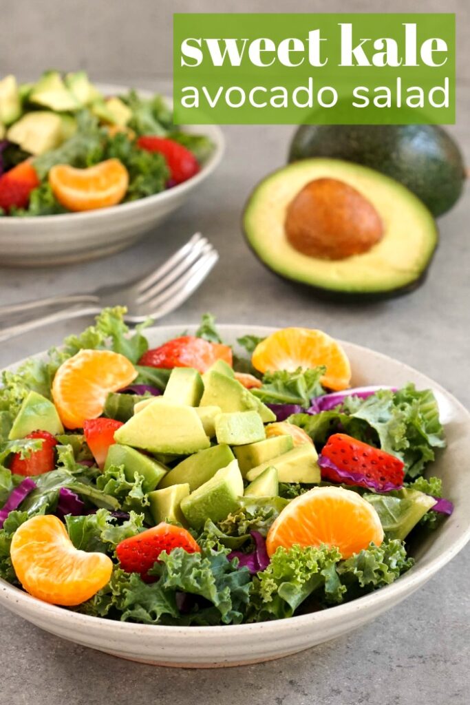 Kale Avocado Salad (Vegan Side Dish) Real Food Real Deals