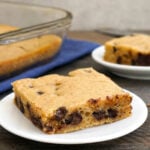 These eggless blondies are a delicious gluten-free, dairy-free dessert.