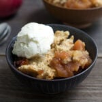 Gluten free apple cobbler square image