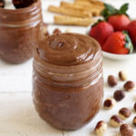 Healthy Nutella in jar