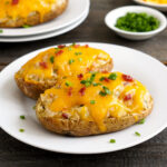 Air fryer twice baked potatoes