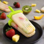 Homemade fruit popsicles
