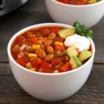 Slow cooker freezer meal chili
