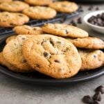 Oat flour cookies on a plate