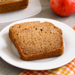 Applesauce bread on a plate
