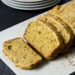Apple cinnamon bread on a cutting board