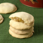 Filled cookies in a stack