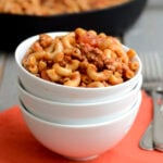 Easy chili mac in a bowl