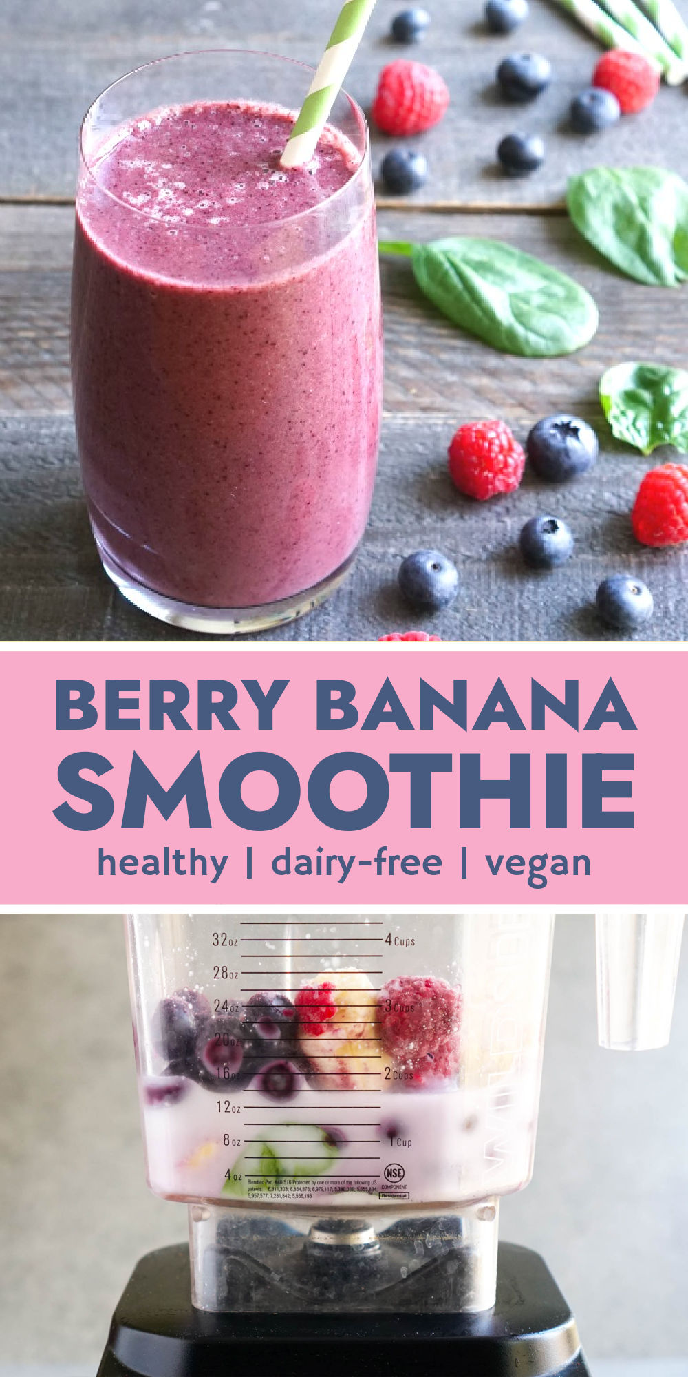 A Berry Good Banana Smoothie