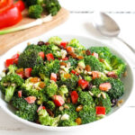 Broccoli crunch salad in a bowl